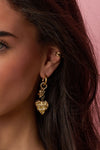 Flower Heart Earrings