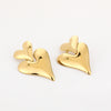 Big Golden Hearts Earrings