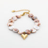 Stone Heart Bracelet